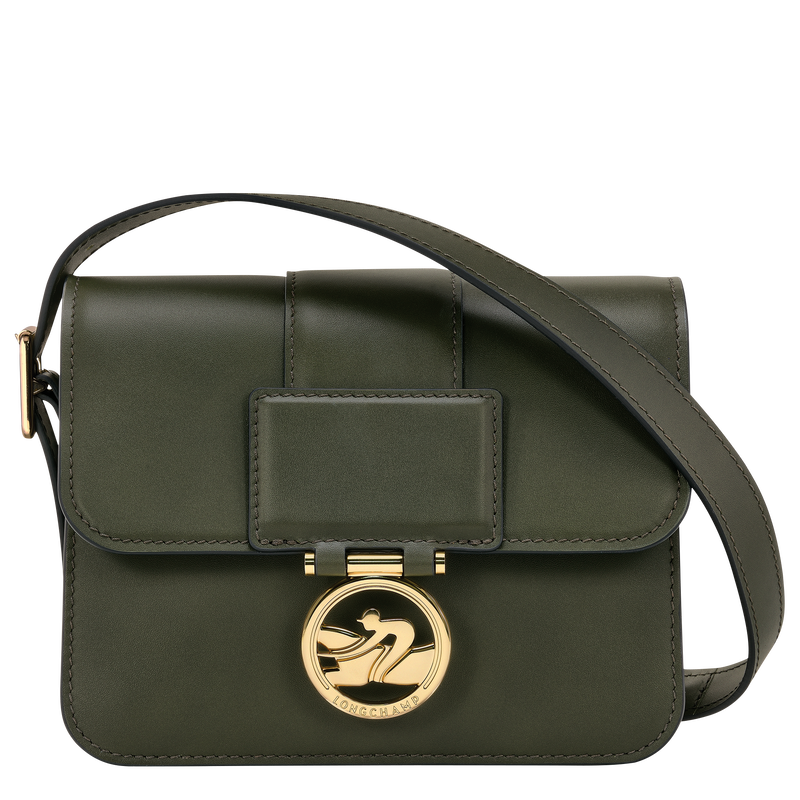 Box-Trot S Crossbody bag , Khaki - Leather  - View 1 of  4