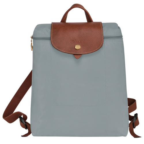 Rucksack M Le Pliage Original , Recyceltes Canvas - Stahl - Ansicht 1 von 7