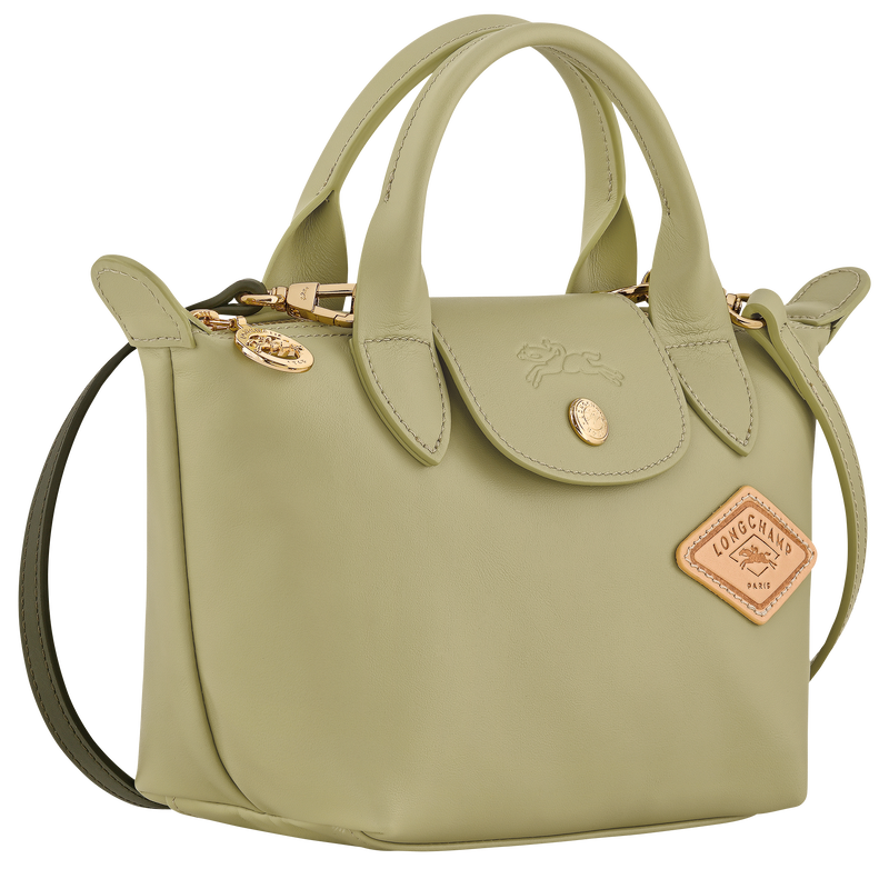 Le Pliage Xtra XS Handbag , Almond Green - Leather  - View 2 of 3