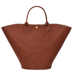 Épure XL Tote bag , Brown - Leather