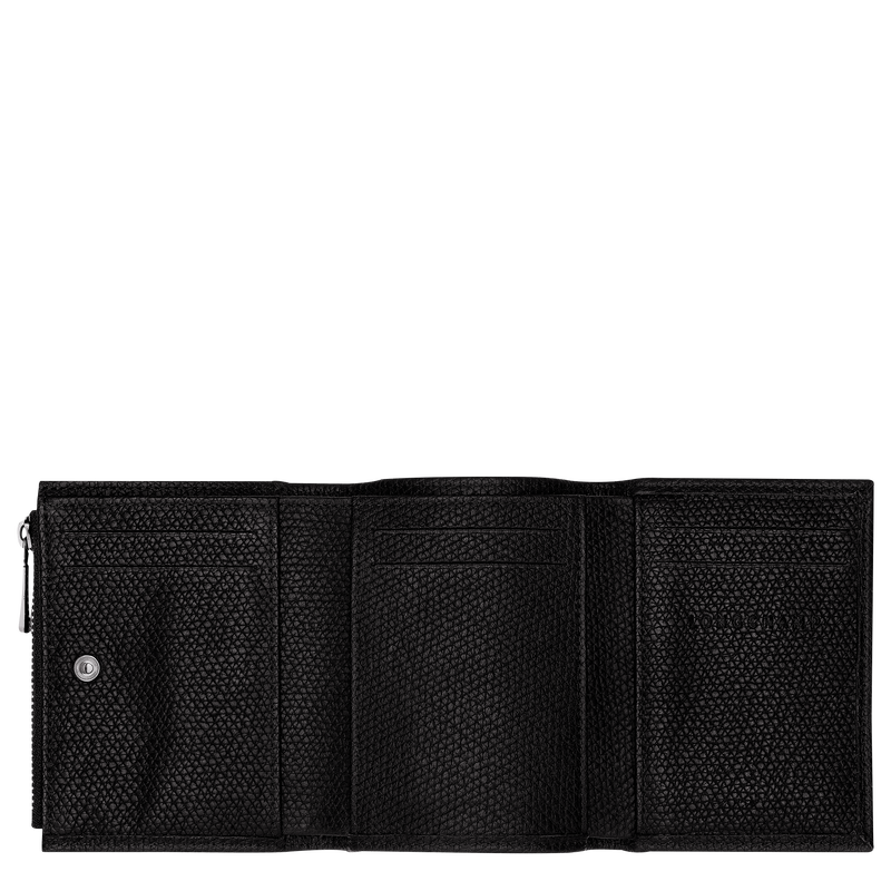 Le Roseau Compact wallet , Black - Leather  - View 3 of 3