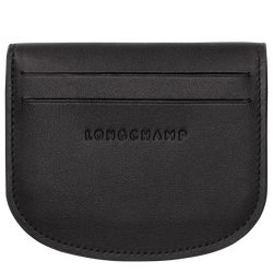 Le Pliage Xtra Card holder , Black - Leather