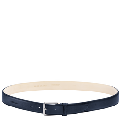 Le Foulonn&eacute; Men's belt , Navy - Leather
