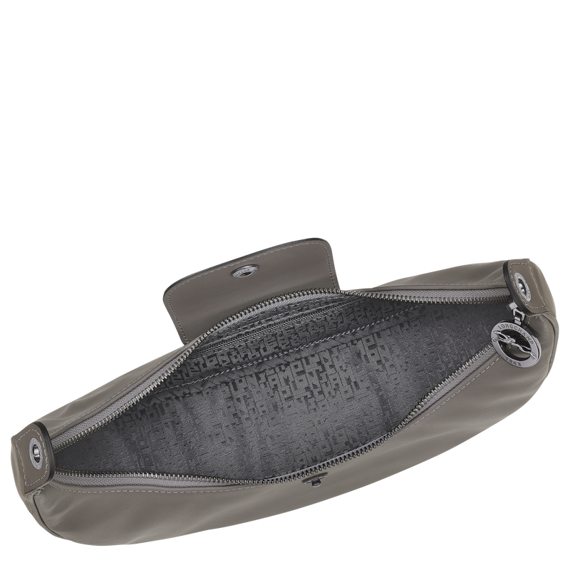 Borsa da spalla S Le Pliage Xtra , Pelle - Tortora  - View 5 of  6