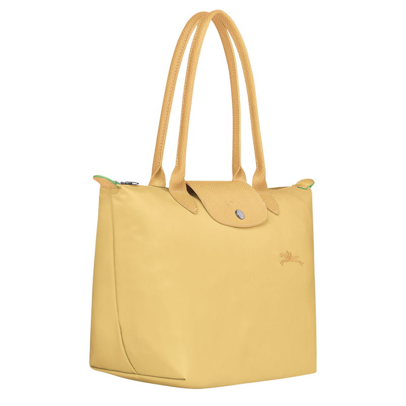 Le Pliage Green M Tote bag , Wheat - Recycled canvas  - View 2 of  4