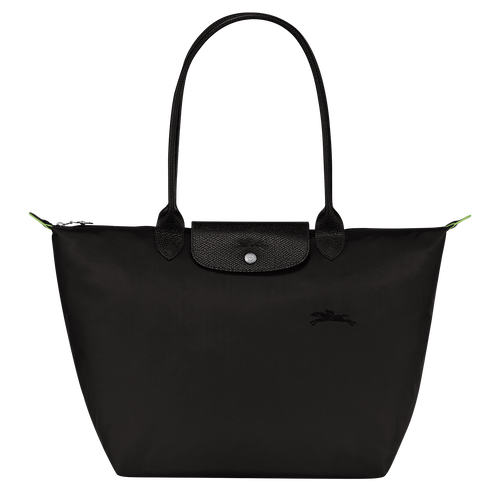 Le Pliage Green Bolso de hombro L , Lona reciclada - Negro - Vista 1 de 7