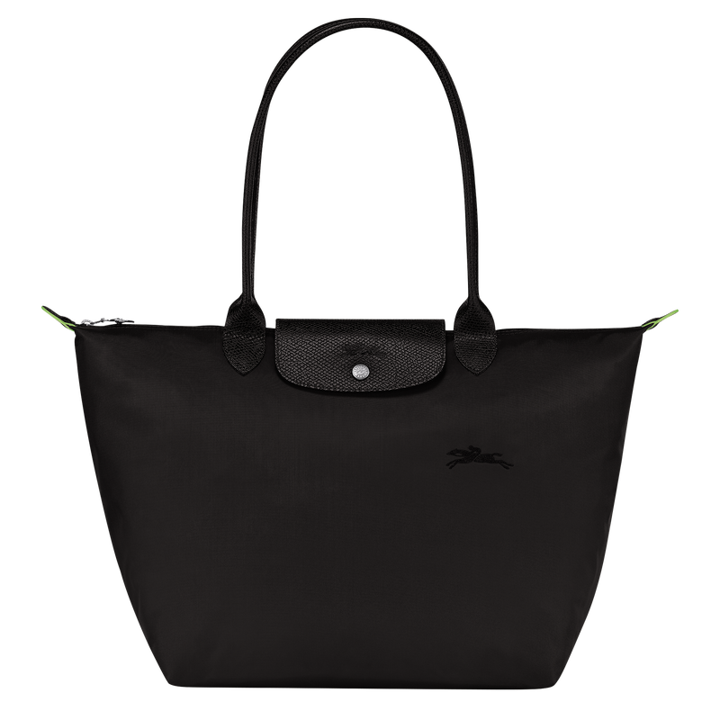 Le Pliage Green Bolso de hombro L , Lona reciclada - Negro  - Vista 1 de 7