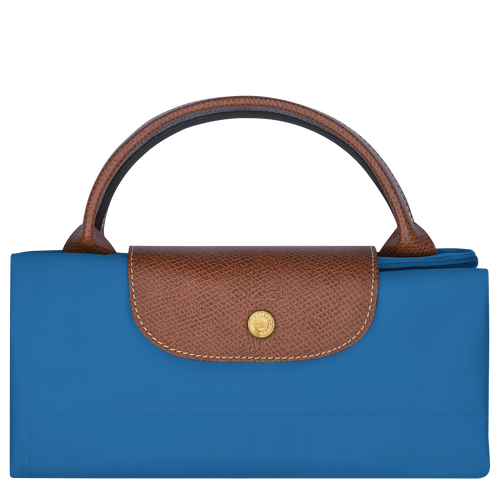 Le Pliage Original M Travel bag , Cobalt - Recycled canvas - View 5 of 5