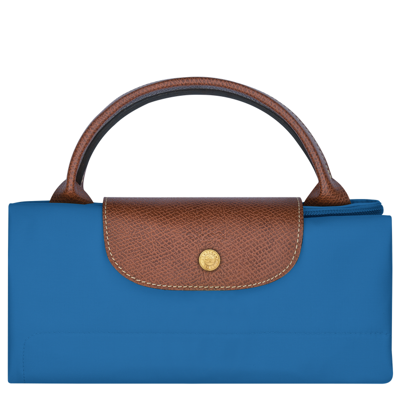 Longchamp Le Pliage Original Mini Pouch with Handle Cobalt Blue Recycled  Canvas