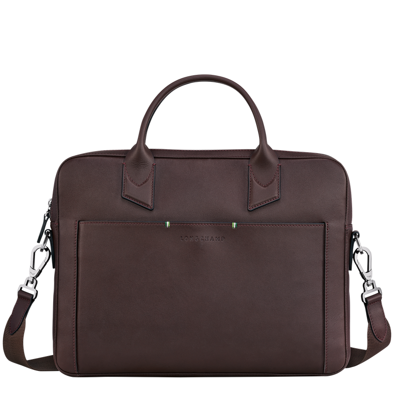 Longchamp sur Seine Briefcase , Mocha - Leather  - View 1 of 4
