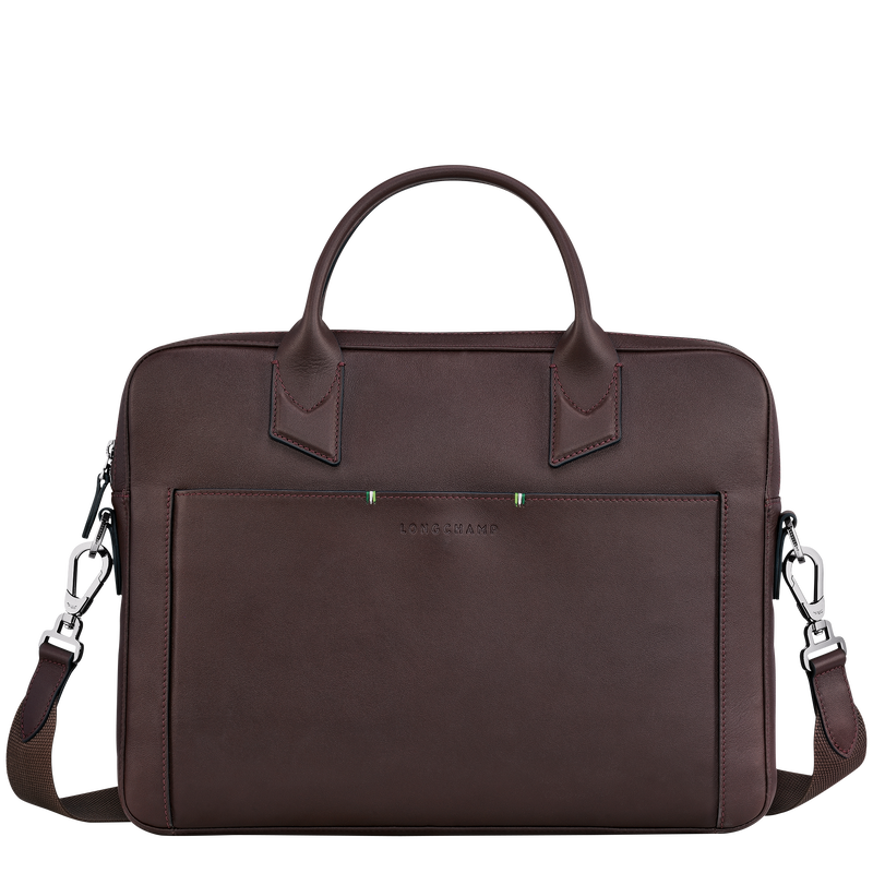 Longchamp sur Seine Briefcase , Mocha - Leather  - View 1 of  4