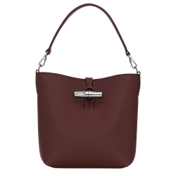 Le Roseau XS Bucket bag , Burgundy - Leather
