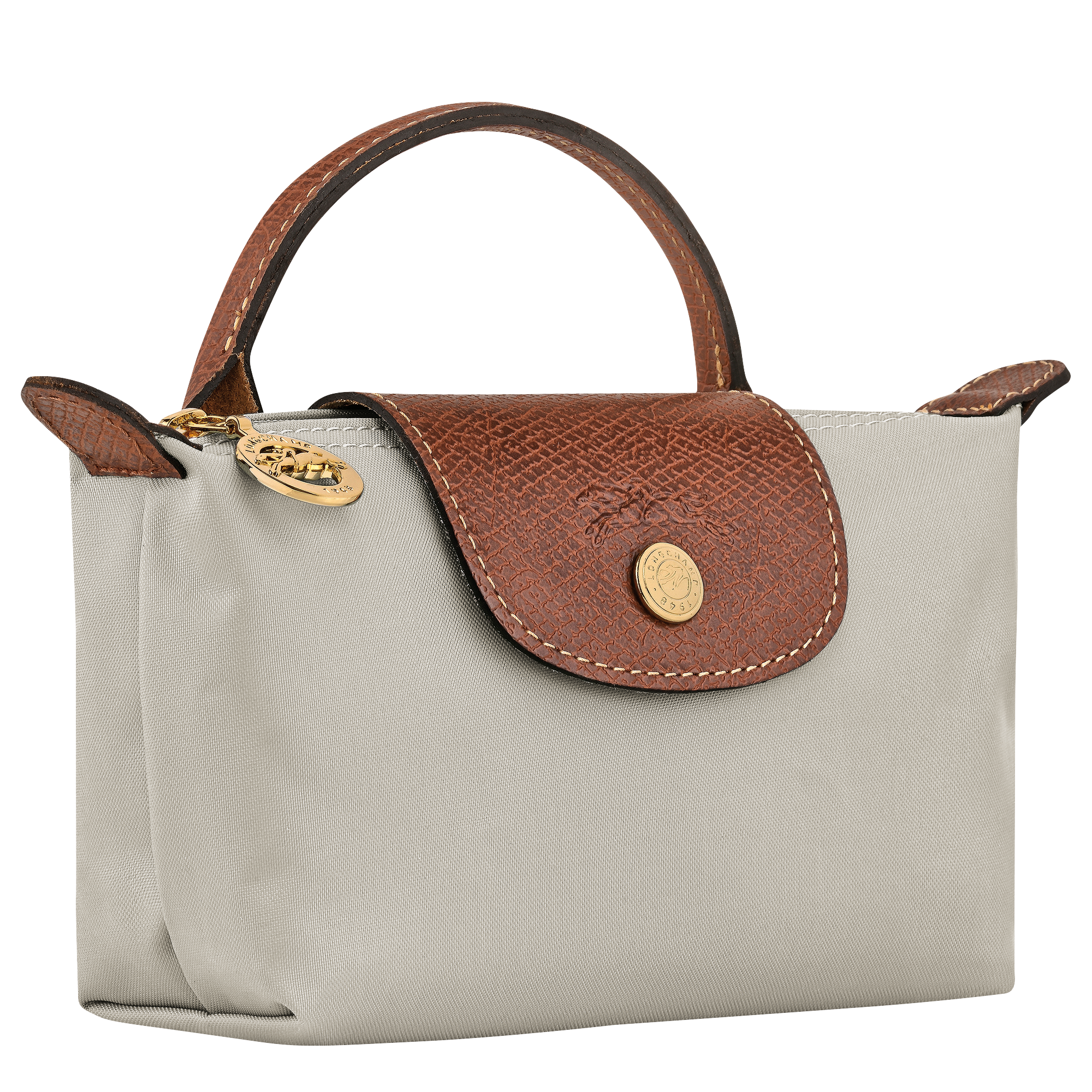 Le Pliage Original Pochette con manico,  Grigio Verde