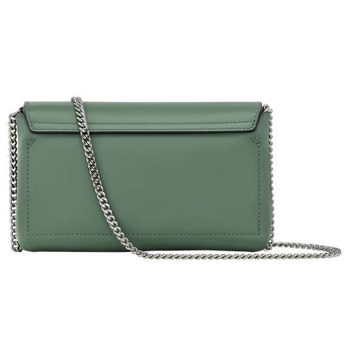 Le Roseau Clutch , Sage - Leather - View 3 of  4
