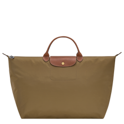 Le Pliage Original L Travel bag , Olive - Recycled canvas
