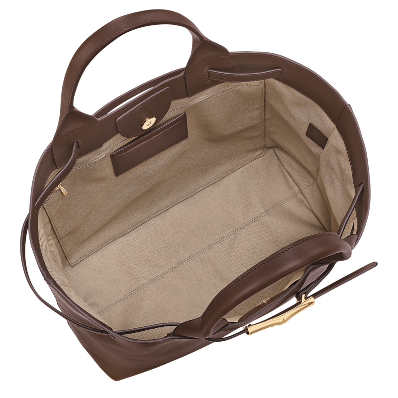 Le Smart L Handbag , Mocha - Leather  - View 5 of 6