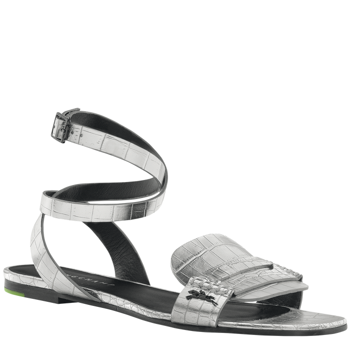 Spring/Summer Collection 2022 Flat Sandals, Silver