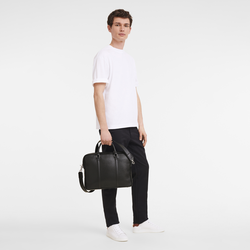 Aktentasche XS Le Foulonné , Leder - Schwarz
