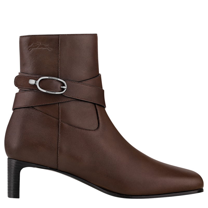 La Cavali&egrave;re Heeled booties , Mocha - Leather  - View 1 of  4