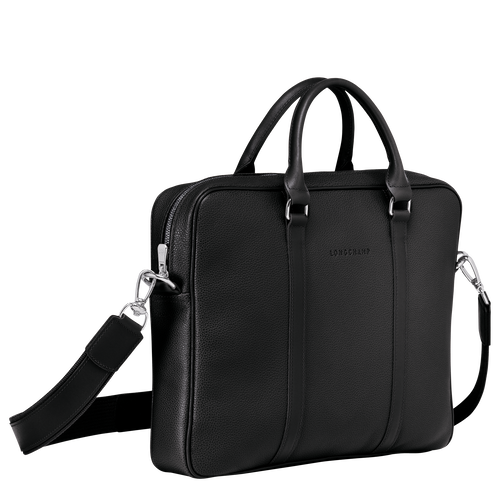 Briefcase XS Le Foulonné Black (L2121021047) | Longchamp US