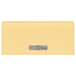 Le Roseau Long continental wallet , Yellow Chick - Leather