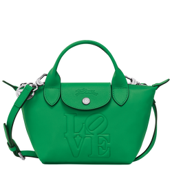 Longchamp x Robert Indiana XS Handbag , Green - Leather