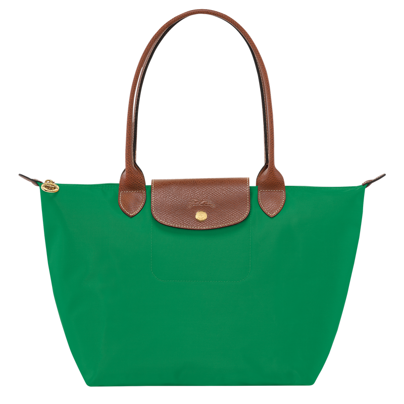 Longchamp green leather bag on sale