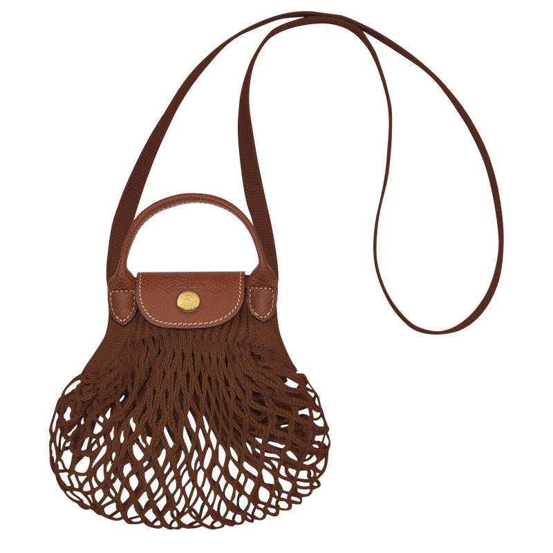 Longchamp Le Pliage Filet Mesh Bag L Tobacco