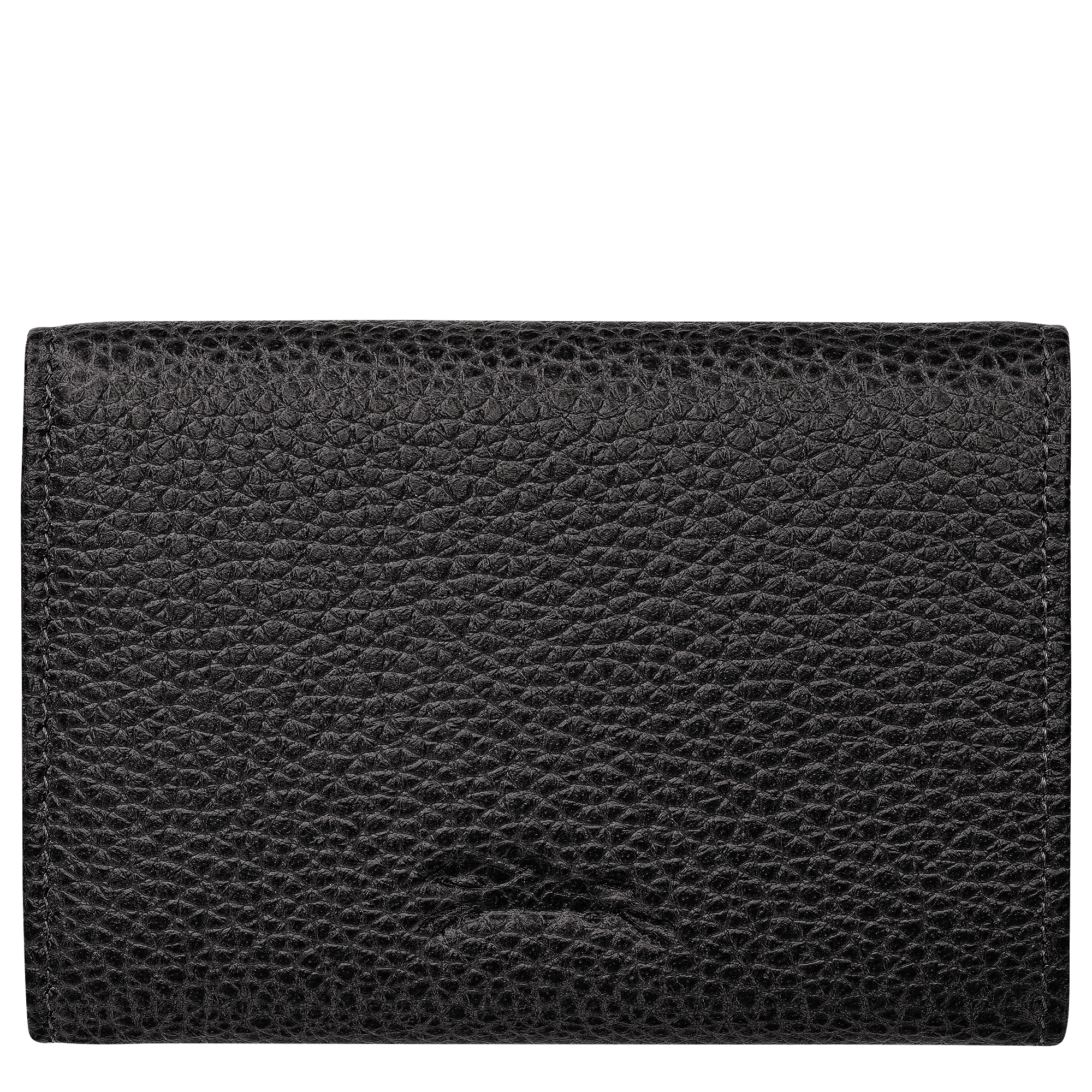 Le Foulonné Compact wallet Black - Leather | Longchamp US