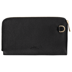 Le Foulonné Pouch , Black - Leather