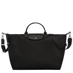 Le Pliage Energy L Travel bag , Black - Recycled canvas