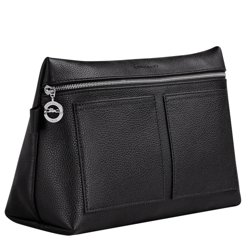 Le Foulonn Toiletry case Black Leather Longchamp US