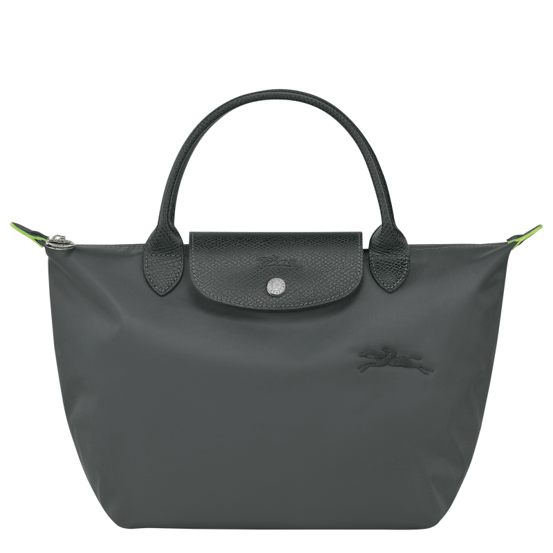 Le Pliage Green Tas met handgreep aan de bovenkant S , Grafiet - Gerecycled canvas  - Weergave 1 van  6