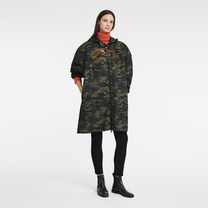 Fall-Winter 2022 Collection Raincoat, Khaki