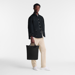 Le Pliage Xtra Tote bag , Black - Leather