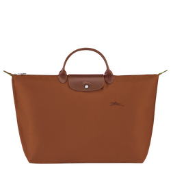 Le Pliage Green S Travel bag , Cognac - Recycled canvas