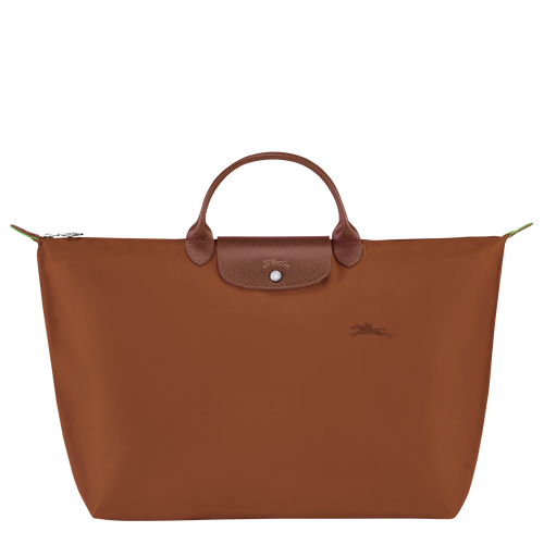 Le Pliage Green S Travel bag , Cognac - Recycled canvas - View 1 of 6