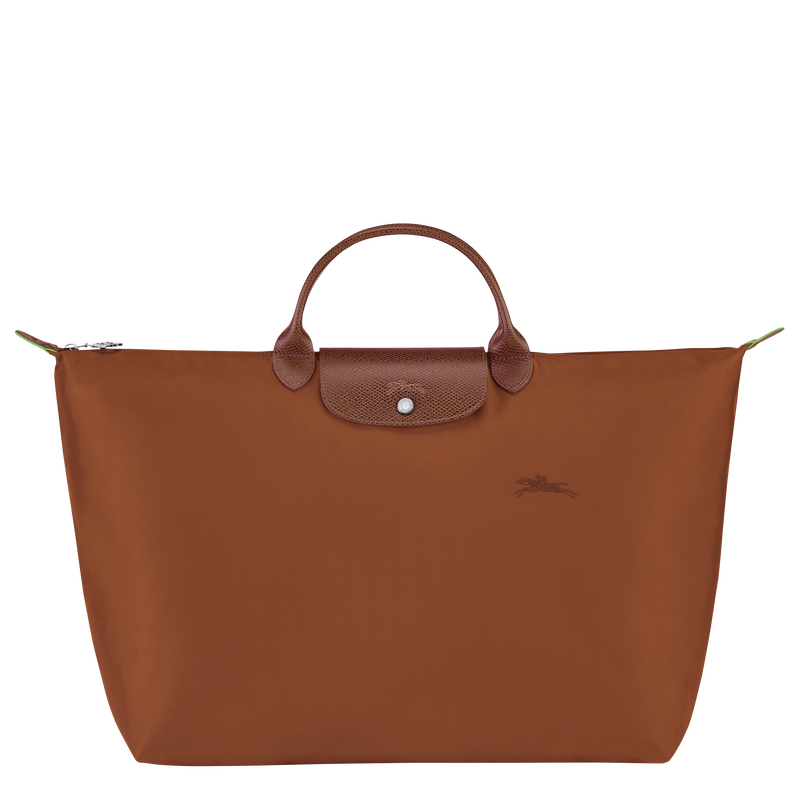 Le Pliage Green S Travel bag , Cognac - Recycled canvas  - View 1 of 6