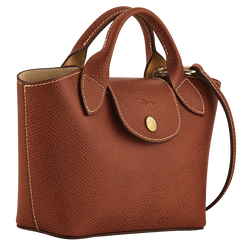 Épure XS Tote bag , Brown - Leather
