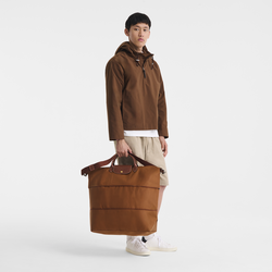 Le Pliage Original Extensible travel bag , Cognac - Recycled canvas