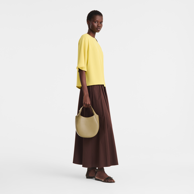 Le Foulonn&eacute; S Handbag , Lichen - Leather