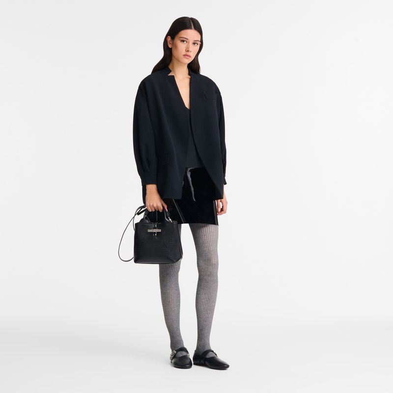 Le Roseau S Handbag , Black - Leather  - View 1 of  1