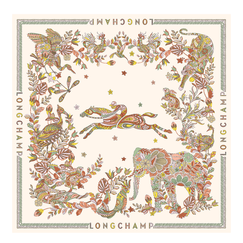 Longchamp silk scarf outlet