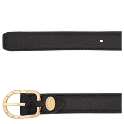 Ladies' belt , Black - Leather