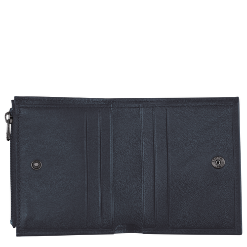 Longchamp 3D Wallet, Midnight Blue