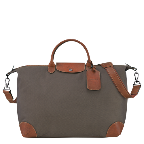 Reisetasche S Boxford , Recyceltes Canvas - Braun - Ansicht 1 von 6