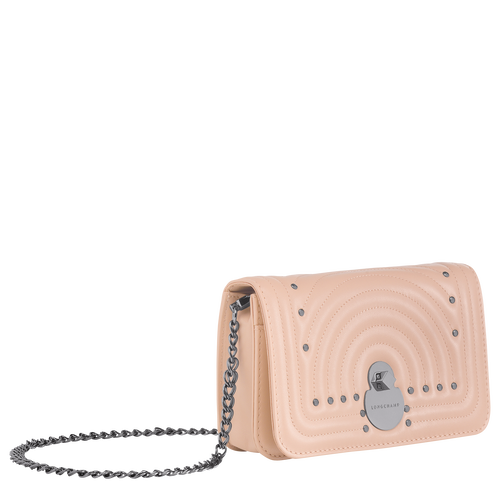 Wallet on chain, Antique Pink View 2 of Wallet on chain, Antique Pink, hi-res