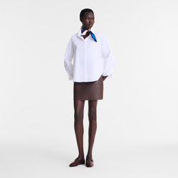 Shirt , White - Cotton poplin