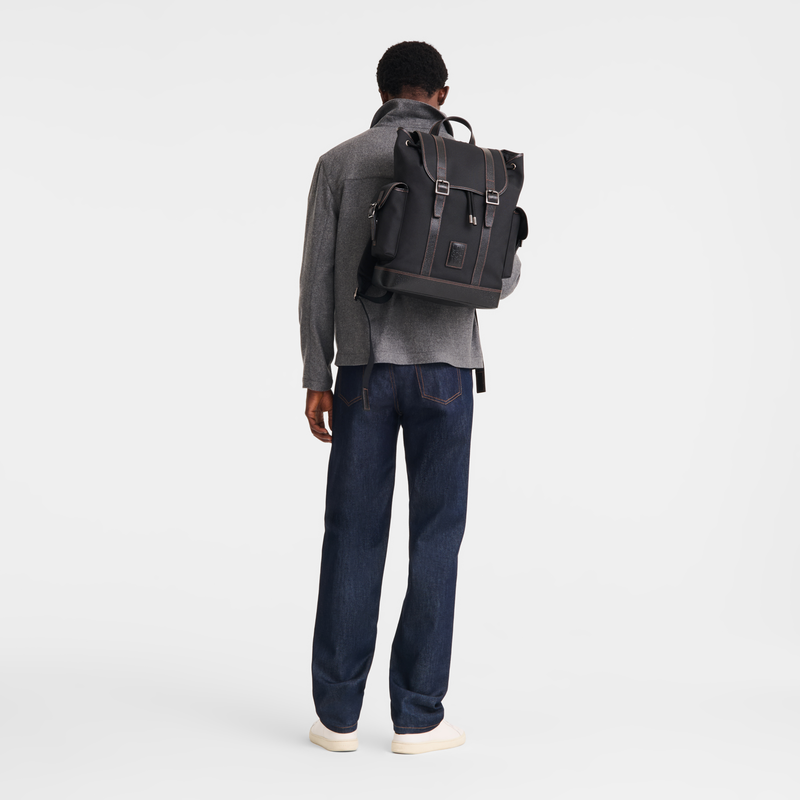 Boxford Backpack , Black - Recycled canvas  - View 2 of  5