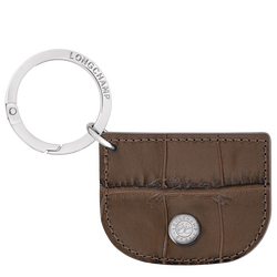 Re-Play Key ring , Coffee - Leather